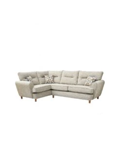 Very Home Lusso Small Left Hand Fabric Chaise Sofa -Oleu Furniture Shop V5WRT SQ4 0000000035 SILVER SLa