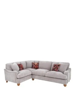 Very Home Millie Small Left Hand Fabric Chaise Sofa -Oleu Furniture Shop V5WSK SQ2 0000000035 SILVER SLf