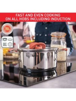 Tefal Optispace 6 Piece Set Austral 12 Tefal Optispace 6 Piece Set Austral -Oleu Furniture Shop V63JX SQ5 0000000166 STAINLESS STEEL SLd3