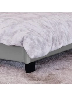 Vida Designs Hurley Faux Leather Bed Frame 8 Vida Designs Hurley Faux Leather Bed Frame -Oleu Furniture Shop V6D6T SQ4 0000000005 GREY SLd1