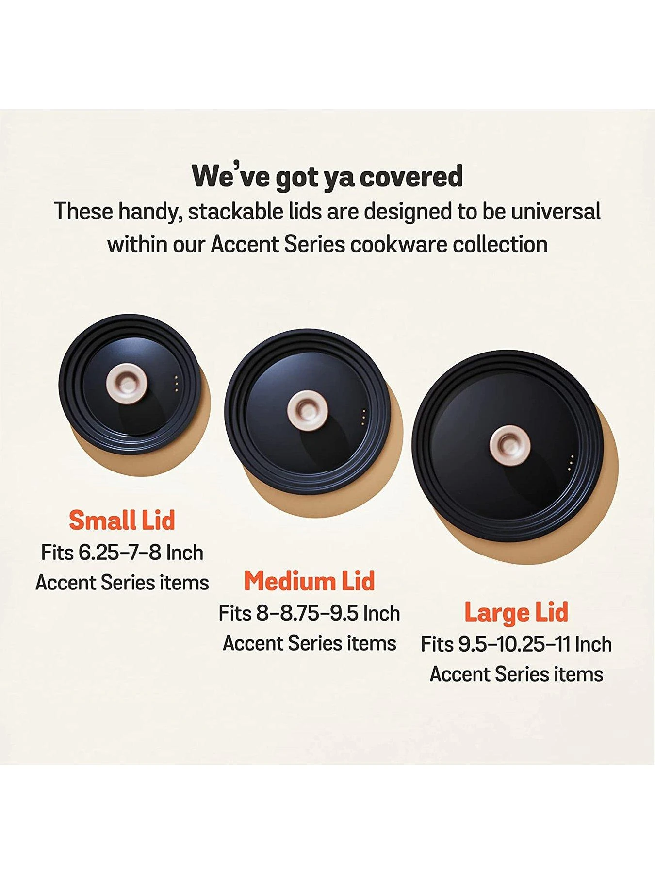 MEYER Accent Hard Anodised Large Universal Pan Lid 6 MEYER Accent Hard Anodised Large Universal Pan Lid - Image 4