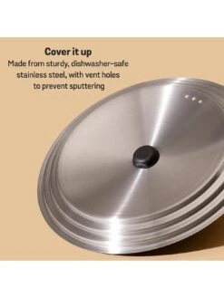 MEYER Accent Hard Anodised Large Universal Pan Lid 13 MEYER Accent Hard Anodised Large Universal Pan Lid -Oleu Furniture Shop V6ZY8 SQ6 0000000004 BLACK SLd4