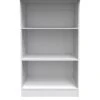 SWIFT Verve Ready Assembled Bookcase - White - FSC® Certified -Oleu Furniture Shop V7QL9 SQ1 0000000013 WHITE SLf