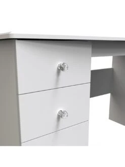 SWIFT Verve Ready Assembled 3 Drawer Desk - White - FSC® Certified -Oleu Furniture Shop V7QLJ SQ4 0000000013 WHITE SLd1