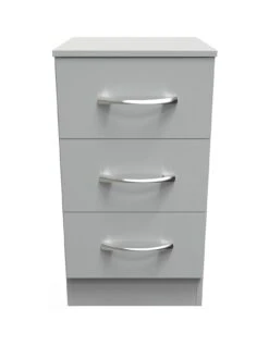 SWIFT Elton Ready Assembled 3 Drawer Bedside Chest - FSC® Certified