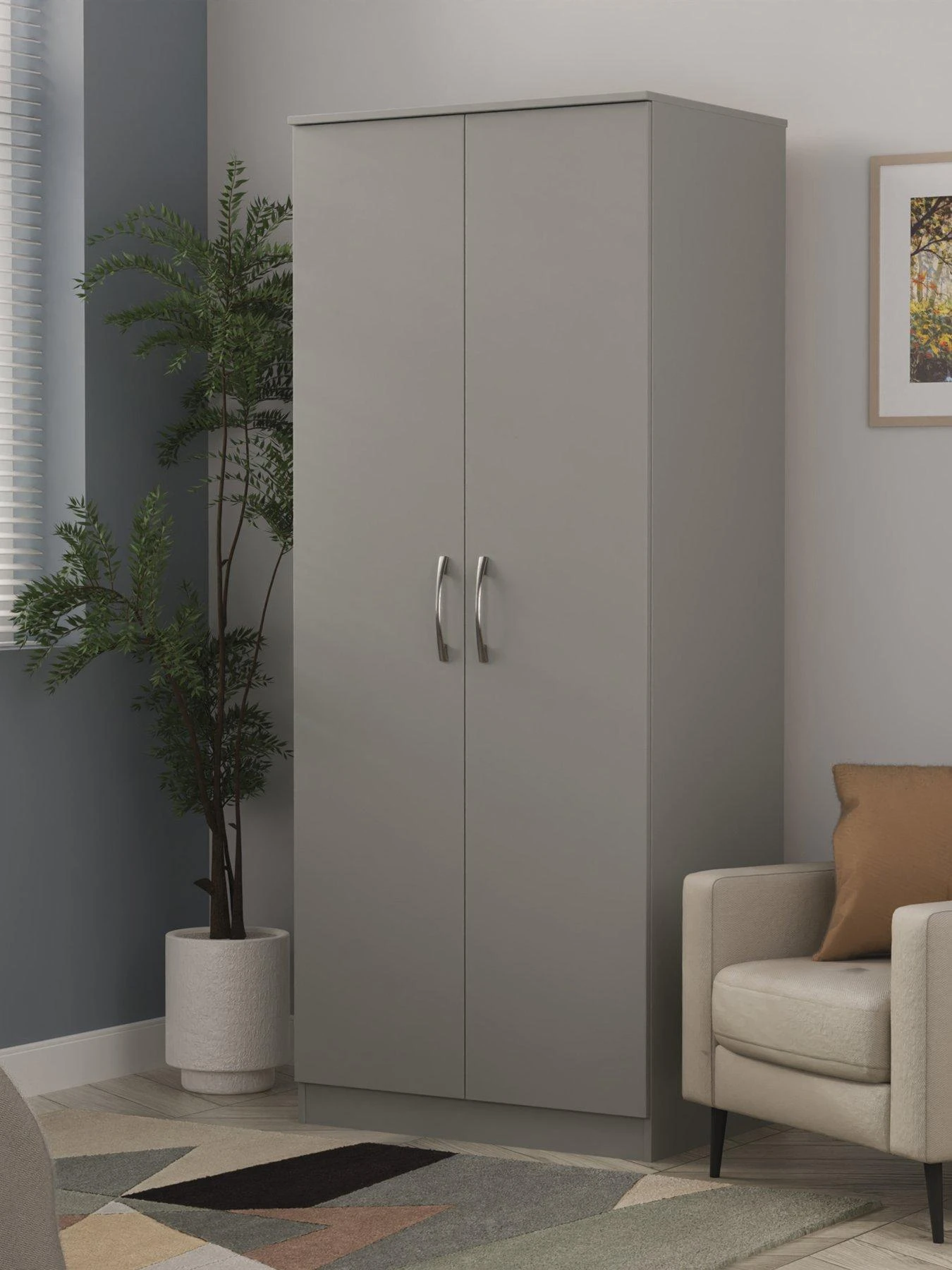 SWIFT Elton Ready Assembled 2 Door Wardrobe - FSC® Certified 3 SWIFT Elton Ready Assembled 2 Door Wardrobe - FSC® Certified