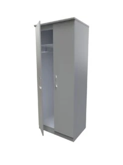 SWIFT Elton Ready Assembled 2 Door Wardrobe - FSC® Certified 12 SWIFT Elton Ready Assembled 2 Door Wardrobe - FSC® Certified -Oleu Furniture Shop V7QSD SQ3 0000000005 GREY SLa