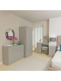 SWIFT Elton Ready Assembled 2 Door Wardrobe - FSC® Certified 15 SWIFT Elton Ready Assembled 2 Door Wardrobe - FSC® Certified -Oleu Furniture Shop V7QSD SQ6 0000000005 GREY SLd2