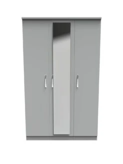 SWIFT Elton Part Assembled 3 Door Mirrored Wardrobe - FSC® Certified