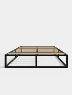 GFW Platform Double Bed - Black -Oleu Furniture Shop V7V2V SQ3 0000000004 BLACK SLd
