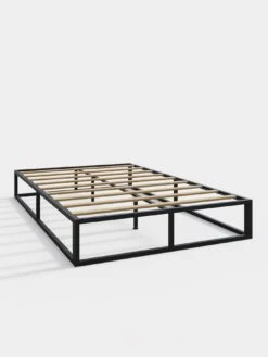 GFW Platform Double Bed - Black -Oleu Furniture Shop V7V2V SQ5 0000000004 BLACK SLd2