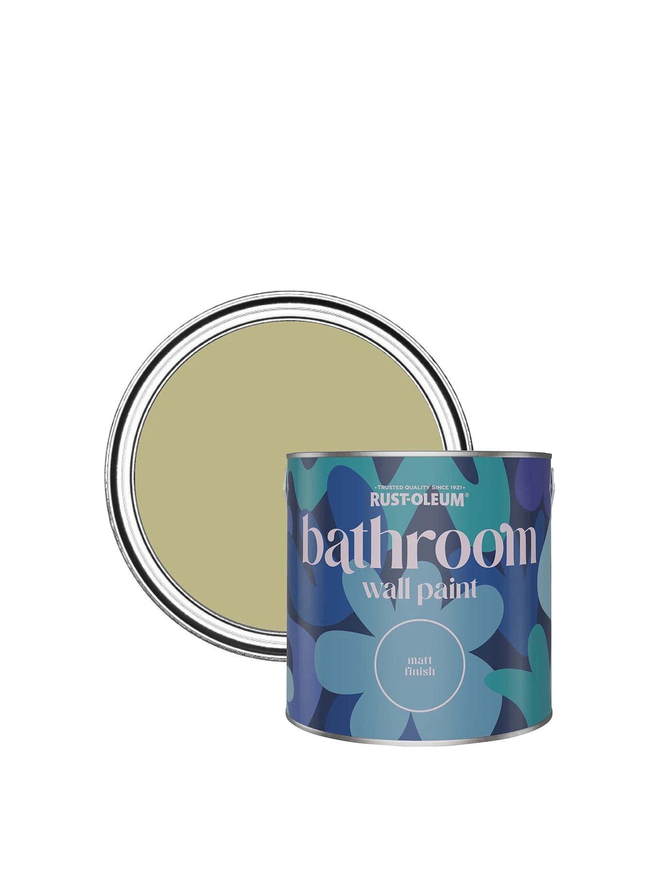 Rust-Oleum Bathroom Wall Paint In Sage Green – 2.5-litre Tin 3 Rust-Oleum Bathroom Wall Paint In Sage Green – 2.5-litre Tin