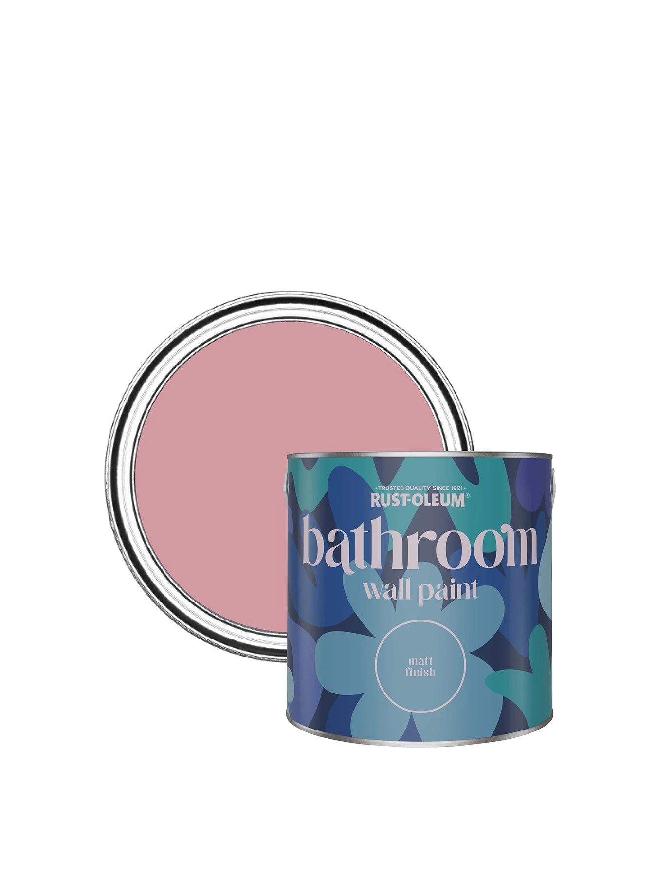 Rust-Oleum Bathroom Wall Paint In Dusky Pink – 2.5-litre Tin 3 Rust-Oleum Bathroom Wall Paint In Dusky Pink – 2.5-litre Tin