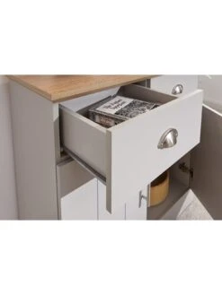 GFW Kendal Compact Sideboard - Grey -Oleu Furniture Shop V7Y72 SQ4 0000000005 GREY SLd