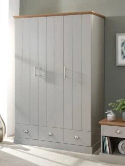 GFW Kendal 3 Door, 3 Drawer Wardrobe