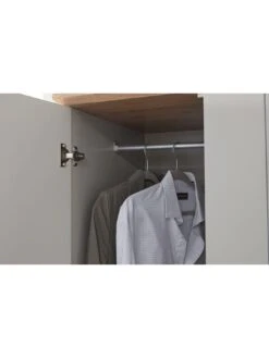 GFW Kendal 3 Door, 3 Drawer Wardrobe -Oleu Furniture Shop V84DG SQ5 0000000005 GREY SLd1