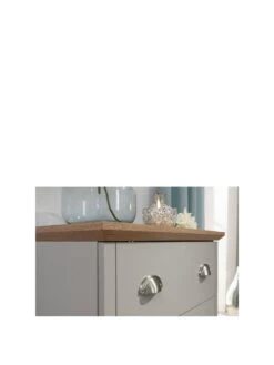 GFW Kendal 3 Drawer Chest - Grey -Oleu Furniture Shop V84DH SQ3 0000000005 GREY SLa