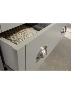 GFW Kendal 3 Drawer Chest - Grey -Oleu Furniture Shop V84DH SQ6 0000000005 GREY SLd2