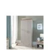 GFW Kendal 2 Door 1 Drawer Wardrobe -Oleu Furniture Shop V84H2 SQ1 0000000005 GREY SLf
