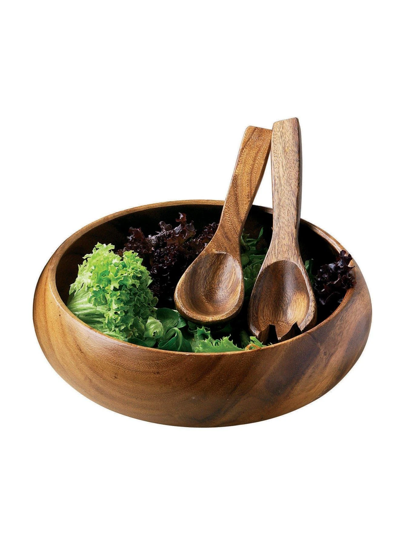 Premier Housewares Kora Acacia Wood Salad Bowl 5 Premier Housewares Kora Acacia Wood Salad Bowl - Image 3