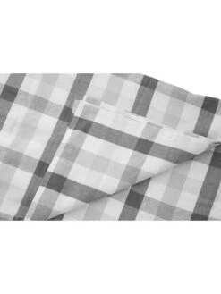 Premier Housewares Grey Heritage 100% Cotton Tablecloth -Oleu Furniture Shop V8ND5 SQ3 0000000005 GREY SLd1