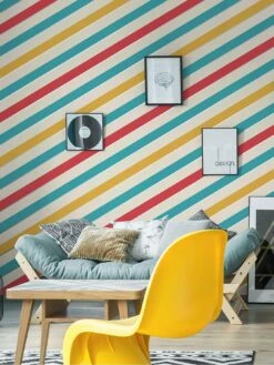 Muriva Carnival Stripe Wallpaper