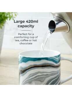 Tower Geode Mugs In Blue – Set Of 4 -Oleu Furniture Shop V8WQL SQ5 0000000047 GREEN SLd3