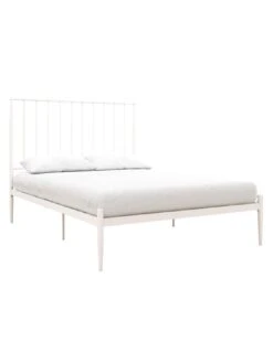 Dorel Home Giulia Modern Metal Double Bed Frame - White -Oleu Furniture Shop V9CRK SQ3 0000000013 WHITE SLd