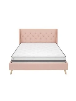 Dorel Home Thea Double Linen Bed 12 Dorel Home Thea Double Linen Bed -Oleu Furniture Shop V9D22 SQ4 0000000063 PINK SLd1