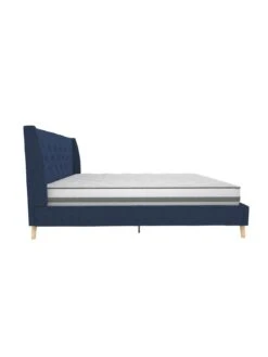 Dorel Home Thea King Linen Bed 12 Dorel Home Thea King Linen Bed -Oleu Furniture Shop V9D23 SQ4 0000000020 BLUE SLd1