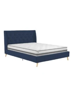 Dorel Home Thea King Linen Bed 13 Dorel Home Thea King Linen Bed -Oleu Furniture Shop V9D23 SQ5 0000000020 BLUE SLd2