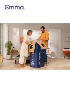 Emma Original King Size Mattress - Medium -Oleu Furniture Shop V9PCR SQ7 0000000013 WHITE DGy