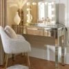 Rialto Mirrored Dressing Table With Lit Hollywood Mirror 1 Rialto Mirrored Dressing Table With Lit Hollywood Mirror -Oleu Furniture Shop V9VB6 SQ1 0000002051 MIRROR RSr