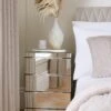Rialto Mirrored 3 Drawer Bedside Chest