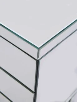 Rialto Mirrored 3 Drawer Bedside Chest -Oleu Furniture Shop V9VB8 SQ4 0000002051 MIRROR SLd