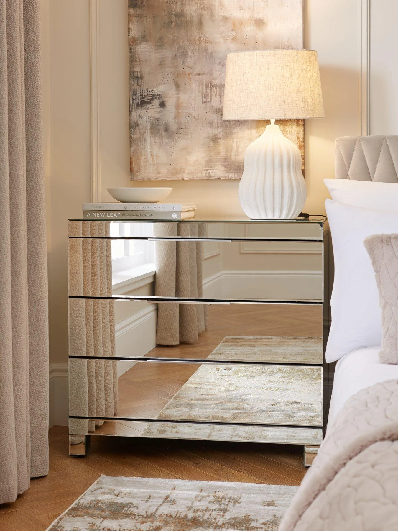 Rialto Mirrored 3 Drawer Chest 3 Rialto Mirrored 3 Drawer Chest