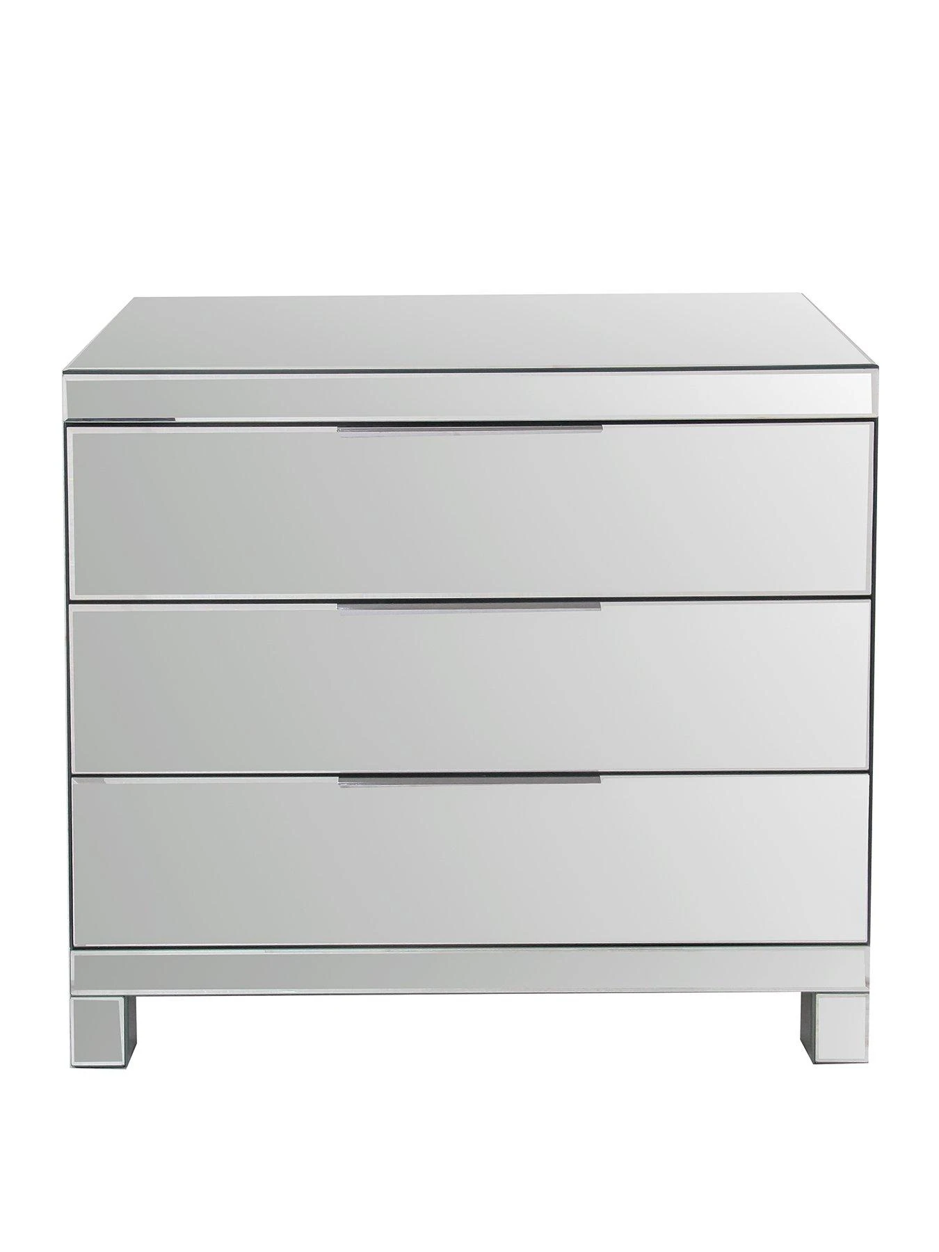 Rialto Mirrored 3 Drawer Chest 4 Rialto Mirrored 3 Drawer Chest - Image 2