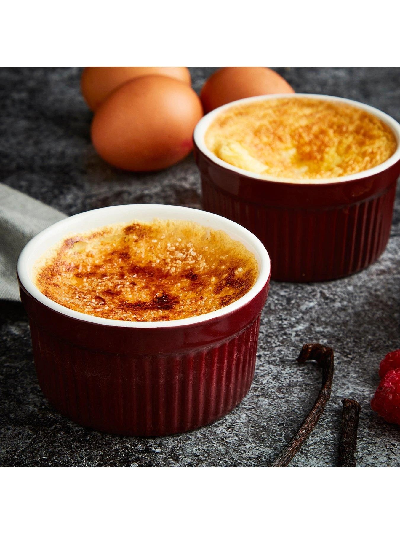 Tower Barbary & Oak By Tower Set Of 4 Ramekins Stoneware - Bordeaux Red 8 Tower Barbary & Oak By Tower Set Of 4 Ramekins Stoneware - Bordeaux Red - Image 6