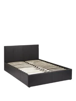 Very Home Marston Faux Leather Lift Up Ottoman Bed Frame With Mattress Options (Buy And SAVE!) - Black - FSC® Certified 11 Very Home Marston Faux Leather Lift Up Ottoman Bed Frame With Mattress Options (Buy And SAVE!) - Black - FSC® Certified -Oleu Furniture Shop VA0FQ SQ3 0000000004 BLACK SLa