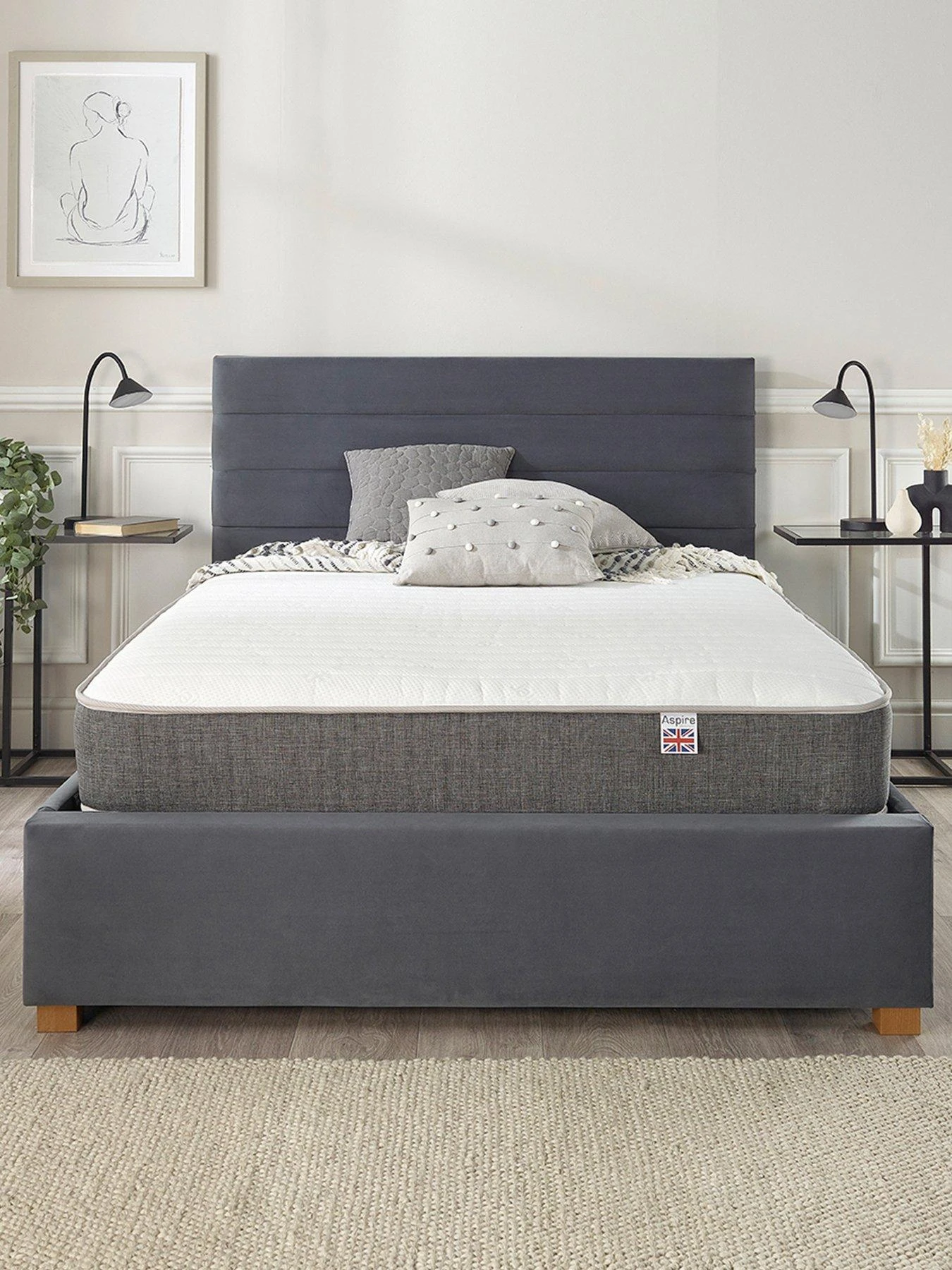 Aspire 3000 Memory Pocket+ Cooler Hybrid Mattress - Medium 4 Aspire 3000 Memory Pocket+ Cooler Hybrid Mattress - Medium - Image 2