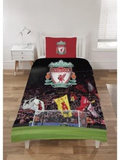 Liverpool FC The Kop Single Duvet Cover Set - Red