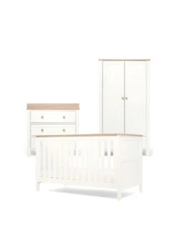 Mamas & Papas Wedmore 3 Piece Cotbed Range - White/ Natural