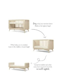 Mamas & Papas Coxley 3 Piece Cotbed Range - Natural/Olive Green 10 Mamas & Papas Coxley 3 Piece Cotbed Range - Natural/Olive Green -Oleu Furniture Shop VAVPQ SQ3 0000000068 OLIVE SLa