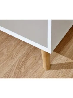 GFW Delta Large TV Unit - Fits Up To 55 Inch TV -Oleu Furniture Shop VB13V SQ6 0000000361 WHITE GREY SLd2