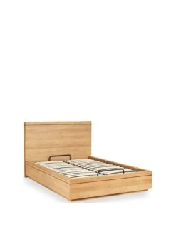 Regan Lift Up Storage Bed With Mattress Options (Buy & SAVE!) -Oleu Furniture Shop VBOQ3 SQ3 0000000006 OAK SLa