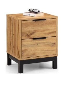 Julian Bowen Bali 2 Drawer Bedside -Oleu Furniture Shop VBYD5 SQ3 0000000006 OAK SLa