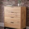 Julian Bowen Bali 4 Drawer Chest -Oleu Furniture Shop VBYD6 SQ1 0000000006 OAK RSr