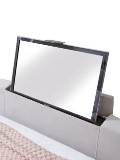 Malaga Manual TV Bed With Side Lift Storage And Mattress Options (Buy & SAVE!) -Oleu Furniture Shop VCB00 SQ4 0000000005 GREY SLd