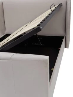 Malaga Manual TV Bed With Side Lift Storage And Mattress Options (Buy & SAVE!) -Oleu Furniture Shop VCB00 SQ6 0000000005 GREY SLd2