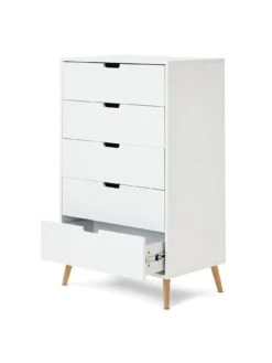 Obaby Maya Tall Boy - White With Natural -Oleu Furniture Shop VCZ0Q SQ3 0000000584 WHITE NATURAL SLa